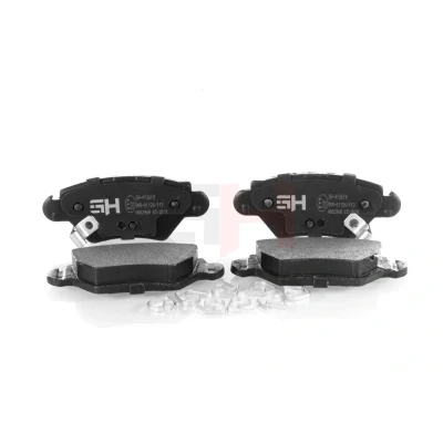 Imagen de GH 413619 Juego de pastillas freno con avisador acústico desgaste tornillos pinza accesorios OPEL: Corsa C Hatchback