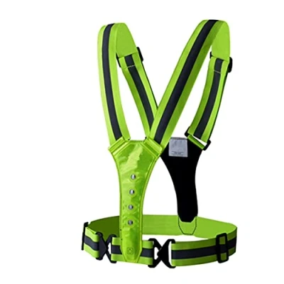 Imagen de Quick Media Cuerpo/Chaleco con Luces LED Frontal Y TRASERAS para Scooter, verde