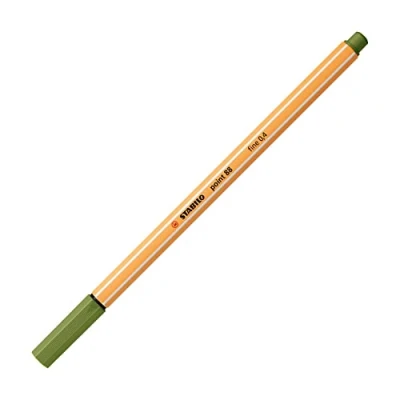 Imagen de STABILO punta 88 de fina, 1 unidad, color verde musgo