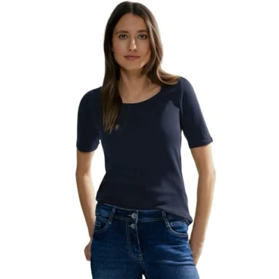 Imagen de Cecil 311780 Lena Camiseta, Azul (Universal Blue), L para Mujer