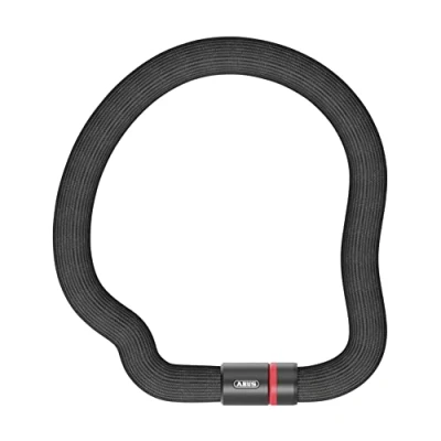 Imagen de ABUS candado de cadena Goose Lock bicicleta flexible y sin traqueteo acero templado 6 mm grosor 85 cm longitud con llave negro