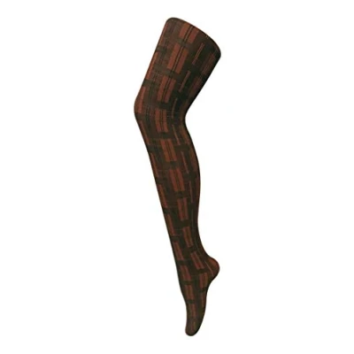 Imagen de Sock Snob Medias de moda invierno con estampado opaco 80 denier para mujer, Skye Brown, Talla única