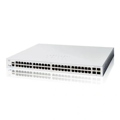 Imagen de Cisco Switch Inteligente Catalyst 1200 48T 4G, GE de 48 Puertos, SFP 4x1, protección Limitada por Vida (C1200 4G)