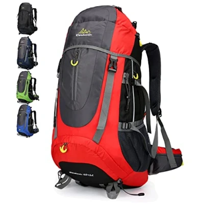 Imagen de Doshwin 70L Mochila Senderismo Trekking Camping Viaje para Hombre Mujer (rojo)