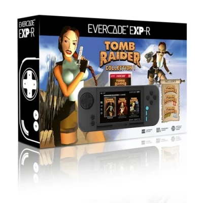 Imagen de Evercade EXP R Handheld with Tomb Raider 1, 2 &amp; 3