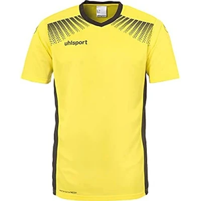 Imagen de Uhlsport Goal MC Camiseta de Juego Manga Corta, Hombre, Amarillo Lima/Negro, 116