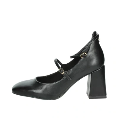 Imagen de Tamaris Zapatos de Salón para Mujer, Tacón Cuadrado, Diseño Vegano, Negro Mate, 39 EU