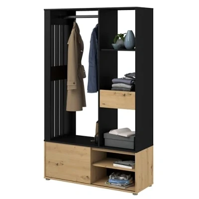 Imagen de Mueble perchero void con cajón y puerta corredera