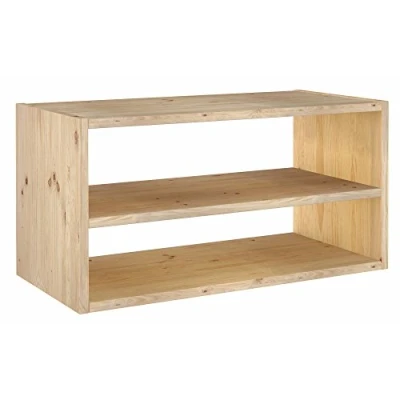 Imagen de Astigarraga Kit Line Estantería Modular Rectangular con Balda Dinamic, Madera Pino 36,2x70,8x33 cm