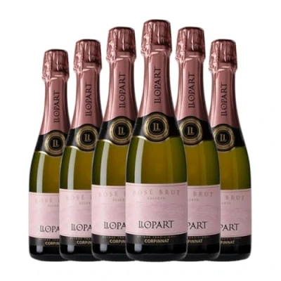 Imagen de Llopart Rosé Brut Corpinnat Reserva Media Botella 37 cl Espumoso rosado (Caja de 6 cl)
