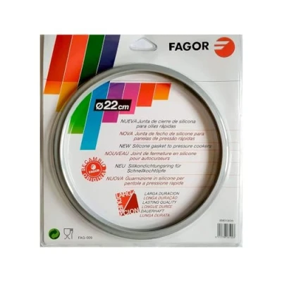 Imagen de Fagor Repuesto Goma Olla Express M18804554 Compatible con Diámetro Interior de 22 Centímetros Silicona, Ø22cm, Gris