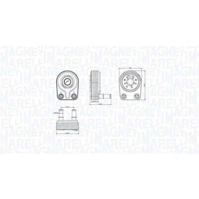 Imagen de MAGNETI MARELLI 350300001400 Radiador de Aceite FIAT: Doblo I Cargo