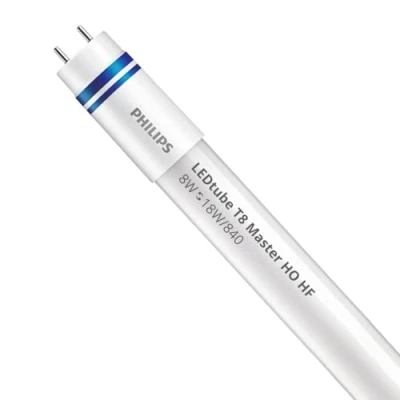 Imagen de Philips LEDtube T8 MASTER (HF) High Output 8W 1050lm 840 Blanco Frio 60cm Reemplazo 18W