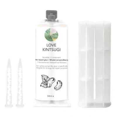 Imagen de el pegamento bioepoxidado de oro, biojin Seguridad alimentaria, puede adherirse rápidamente a la cerámica rota para completar obra perfecta