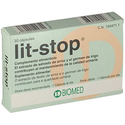 Imagen de Lit Stop Complemento Alimenticio a Base de Extracto Salvado Arroz, Fibra Avena y Germen Trigo 30 Capsulas