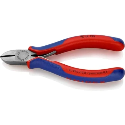Imagen de Knipex Alicate de precisión para arandelas interiores en taladros gris atramentado, recubiertos plástico antideslizante 225 mm (cartulina autoservicio/blíster) 48 11 J3 SB