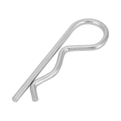 Imagen de Pin de chaveta, 10 piezas hierro galvanizado tipo B Pinzas chaveta Clips primavera pelo Chapado en zinc Pasadores(3 * 60mm)