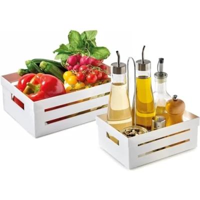 Imagen de Snips, Set de Cajas Cocina 5 lt, 2 Organizador Cocina, Caja Grande y Pequeña, Color Blanco, Made in Italy, Libre BPA