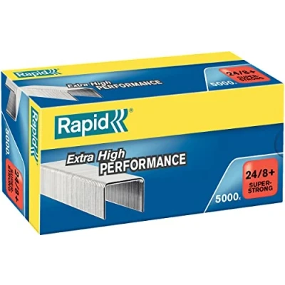Imagen de RAPID 24860100 Caja 5000 grapas 24/8+ mm Super Strong galvanizada