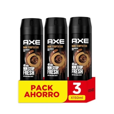 Imagen de Axe Desodorante Bodyspray Dark Temptation 150ml, 3 Unidades