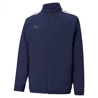 Imagen de PUMA Teamliga Sideline Jkt Jr Sudadera, Unisex niños, Azul Y Blanco, 176