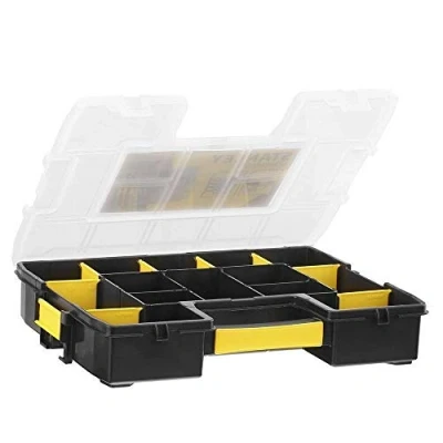 Imagen de STANLEY Organizador SortMaster Junior, Compartimentos Ampliables y Modulables, Almacenamiento de Herramientas Piezas Pequeñas, Diseño Antideslizante, 37.5x6.7x29.2cm, 1 97 483