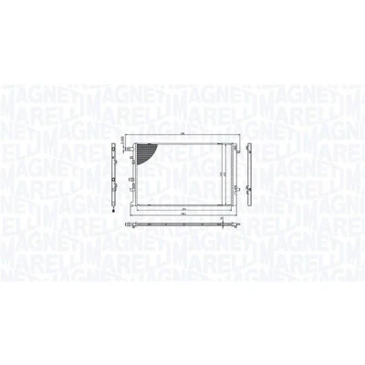 Imagen de MAGNETI MARELLI 350213217000 Radiador, refrigeración del motor para vehículos con caja de cambios manual 674 433 16 Aletas soldadas