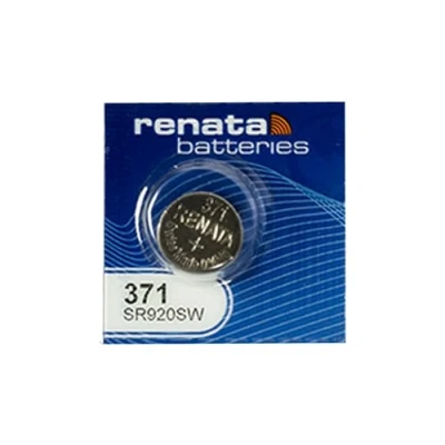 Imagen de Renata Batería de Reloj 371 o SR920SW Swissness, 1,5 V, 1 x SR 920 SW Plata