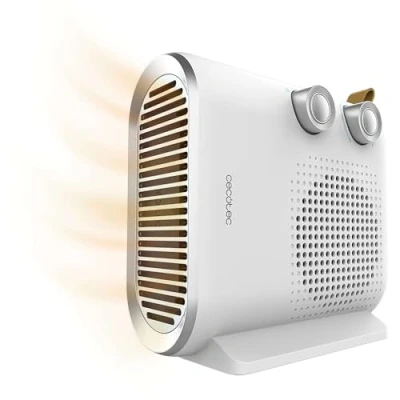 Imagen de Cecotec Calefactor Eléctrico ReadyWarm 2050 Max Dual White, Termoventilador 2000 W, 2 niveles de potencia y 3 modos funcionamiento, 20 m2