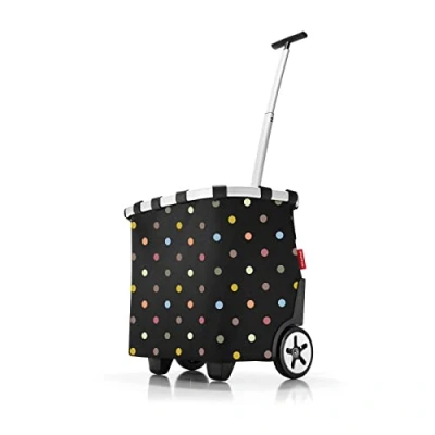 Imagen de reisenthel carrycruiser Carro de la Compra Dos Ruedas portátil con Correa Ajustable para Hombro, Estructura Estable Aluminio, Material Resistente al Agua, en Puntos