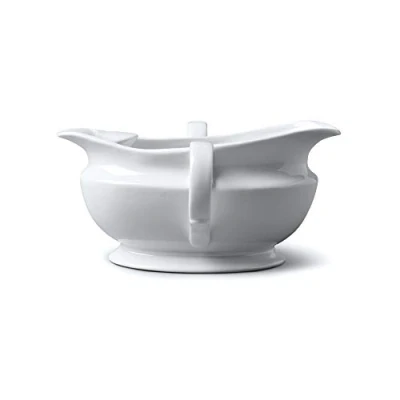Imagen de Separador de grasa tradicional porcelana con dos asas, Wm Bartleet &amp; Sons, blanco (500 ml)