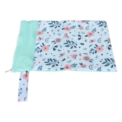 Imagen de Bolsa para Pañales Seca, de Tela Multifuncional Lavable, Seca y Húmeda, Desmontable, Impermeable Ropa bebé (G64)