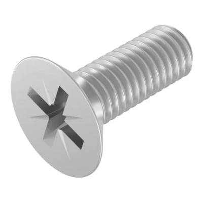 Imagen de SECCARO Tornillo avellanado M2 x 6 mm, acero inoxidable V2A VA A2, DIN 965, Phillips / PZ, rosca completa, 20 unidades