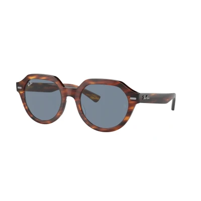Imagen de Ray Ban GINA RB 4399 Gafas de sol unisex (51/21/140), diseño rayas, color azul, Striped Havana/Blue, 51/21/140