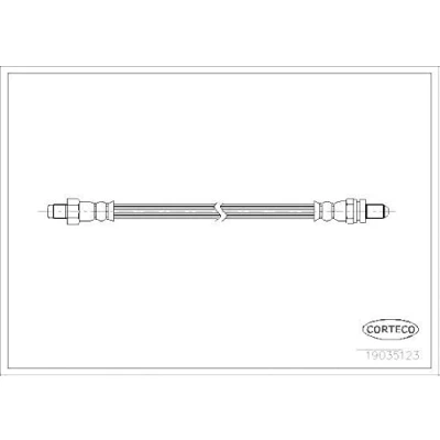 Imagen de CORTECO 19035123 Latiguillos de Freno 346 M10X1 FORD: FIESTA 4
