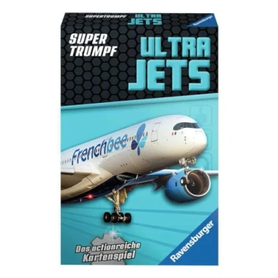 Imagen de Ravensburger Juego de Cartas Supertrumpf Ultra Jets 20691, cuarteto y Triunfo para los fanáticos la tecnología a Partir 7 años