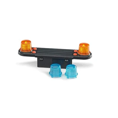 Imagen de bruder 02801 Accesorios Módulo de Luz y Sonido Camiones con 4 funciones, pilas 1:16 Ruido motor, sirena policía, servicio emergencia, camión, Sprinter, recogida basuras, quitanieves