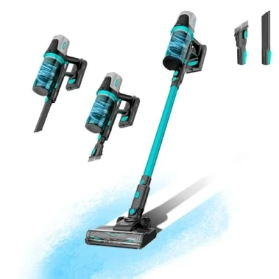 Imagen de Cecotec Aspiradora Escoba Sin Cable Conga Rockstar 1500 Horizon X Treme XL. 215W Potencia Total, Autonomía 60min, Cepillo Mixto, 2 Modos de Succión, Parallel Cyclone System, Depósito 600ml