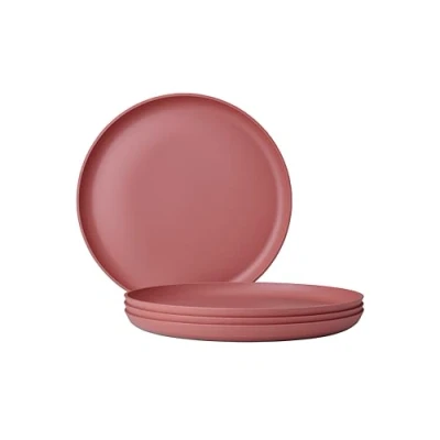 Imagen de Mepal Plato llano 4 piezas Silueta Apto para lavavajillas y microondas Platos de plástico llanos Vajilla 26 cm Vivid mauve