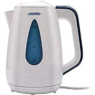 Imagen de MESKO MS 1261 Hervidor De Agua Eléctrico Inalámbrico. 1,7 Litros, Filtro Anti cal, Base 360º, Protección en Seco, 2200 W, Blanco