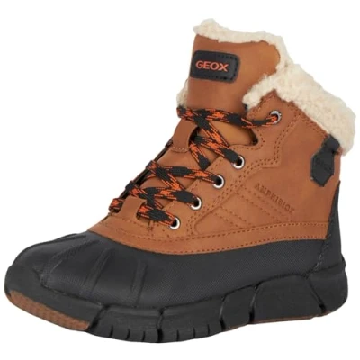 Imagen de Geox J Flexyper Boy B Abx, Botas para Niños, Multicolor (Cognac/Black), 29 EU