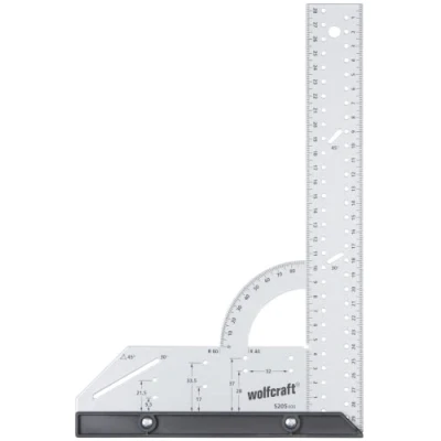 Imagen de wolfcraft Escuadra universal de 300 mm I 5205000 Para medir, trazar, dibujar y hacer cortes guiados