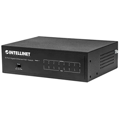 Imagen de INTELLINET Switch 8 Port GIGABIT ETHERNET PoE+ 60W Desktop