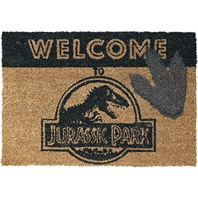 Imagen de Pyramid International Felpudo Welcome To Jurassic Park, Multicolor, 40 x 60 cm