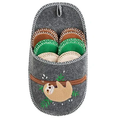 Imagen de Onvaya Pantuflas para invitados ABS, juego de 6, suela antideslizante, fieltro, tallas 36 45