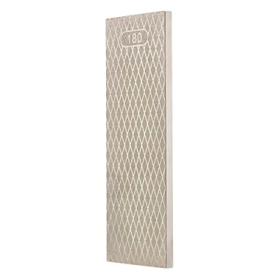 Imagen de Trend piedra de afilar y aplanar diamante 8 pulgadas, banco grano 180/600 doble cara con bolsa, bloque limpieza alfombrilla antideslizante, DWS/CP8/FX