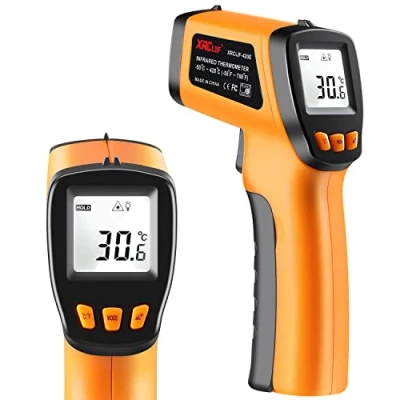 Imagen de Termómetro Infrarrojo (no para humanos), pistola de Temperatura Láser XRCLIF, IR Cocinar, Horno Pizza, Monitor 50 ℃ 420 Amarillo