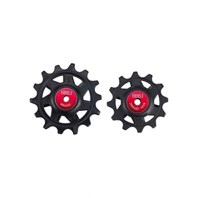 Imagen de BBB Desviador Rollerboys Poleas Rodamientos de cerámica Baja fricción Patrón Dientes con Cambio rápido Accesorios para Bicicletas, Negro, 12T 14T