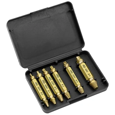Imagen de Teogneot Juego de Extractor Tornillos 6 Piezas Pernos grifos Rosca Pelados Dañados Kit Tornillo Roto