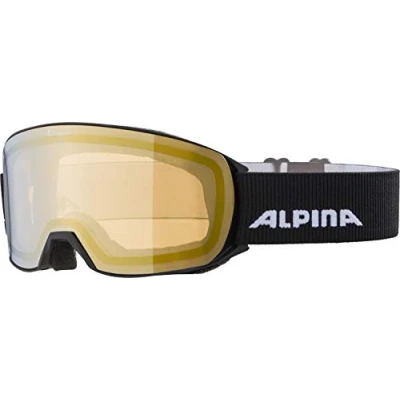 Imagen de ALPINA Nakiska HM Gafas de esquí, Unisex Adultos, Black, One Size